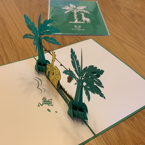 Lovepop Jungle Animals Pop Up Greeting Card - Classic Version - Picture 3 of 5